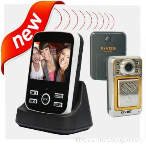 Door Accessories Wireless DoorBell With Camera 2 Receivers From KiVOS